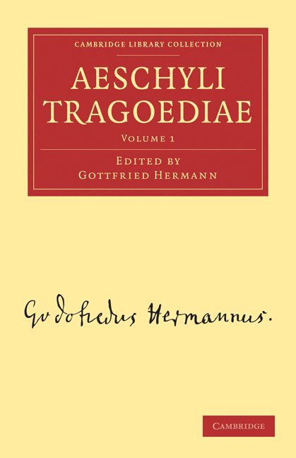Gottfried Hermann - Aeschyli Tragoediae, Häftad