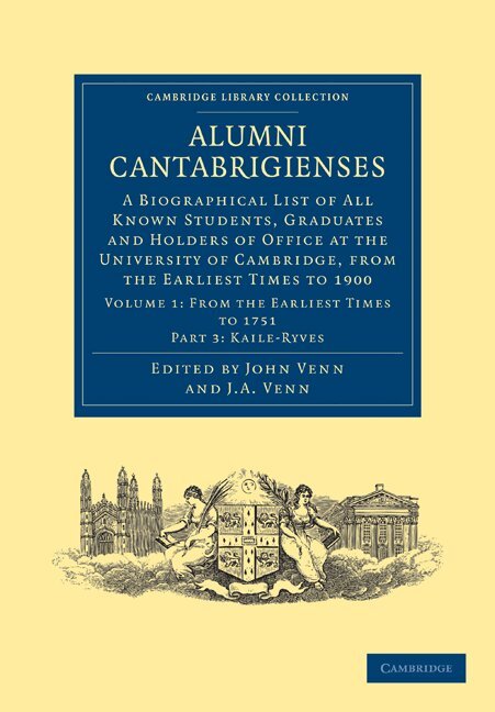 John Venn, John Archibald Venn - Alumni Cantabrigienses, Häftad