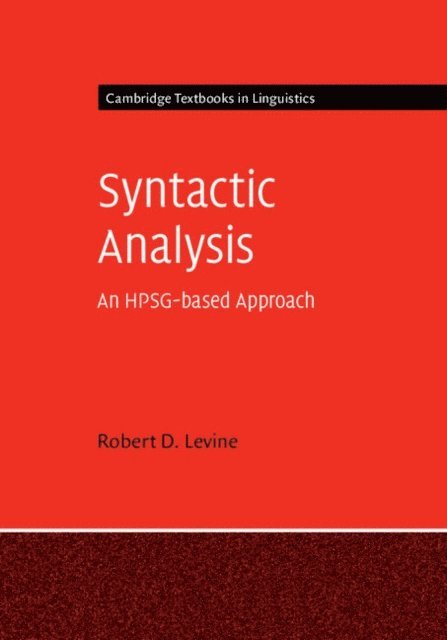 Robert D. Levine - Syntactic Analysis, E-bok