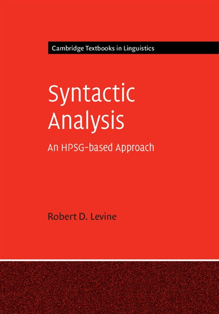 Robert D. Levine - Syntactic Analysis, E-bok
