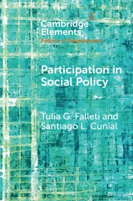 Santiago L. Cunial, Tulia G. Falleti - Participation in Social Policy, E-bok
