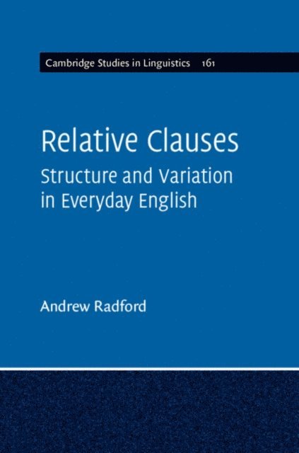 Andrew Radford - Relative Clauses, E-bok