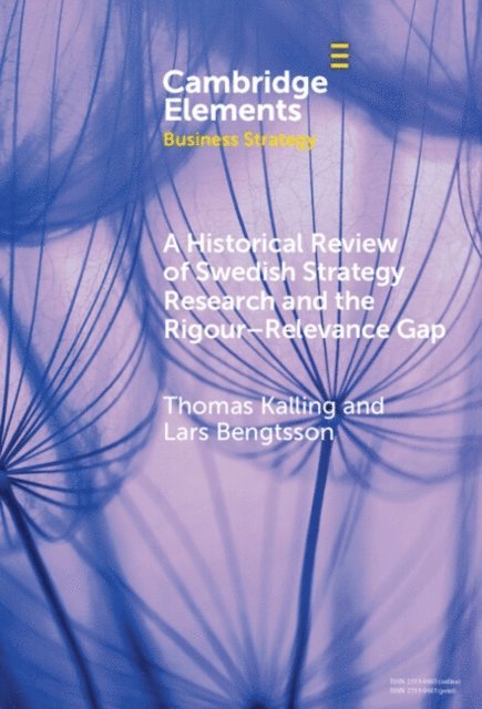 Lars Bengtsson, Thomas Kalling - Historical Review of Swedish Strategy Research and the Rigor-Relevance Gap, E-bok