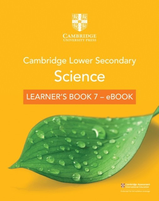 Michael Smyth, Diane Fellowes-Freeman, Mary Jones - Cambridge Lower Secondary Science Learner's Book 7 - eBook, E-bok