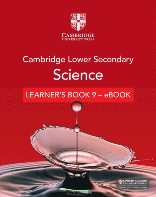 Michael Smyth, Diane Fellowes-Freeman, Mary Jones - Cambridge Lower Secondary Science Learner's Book 9 - eBook, E-bok
