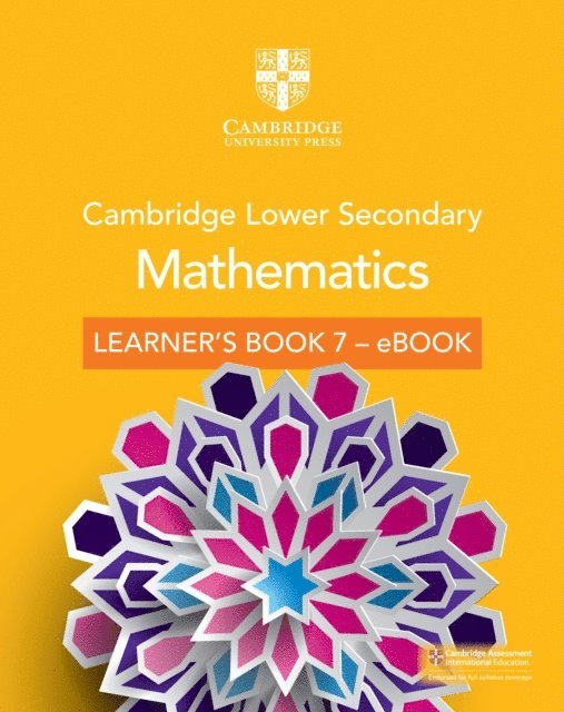 Chris Pearce, Greg Byrd, Lynn Byrd - Cambridge Lower Secondary Mathematics Learner's Book 7 - eBook, E-bok