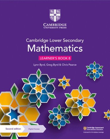 Cambridge Lower Secondary Mathematics Learner's Book 8 with Digital Access (1 Year) av Lynn Byrd, Greg Byrd, Chris Pearce