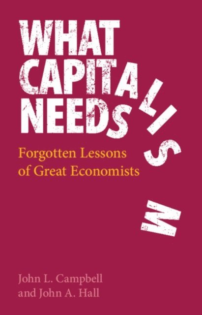 John A. Hall, John L. Campbell - What Capitalism Needs, E-bok