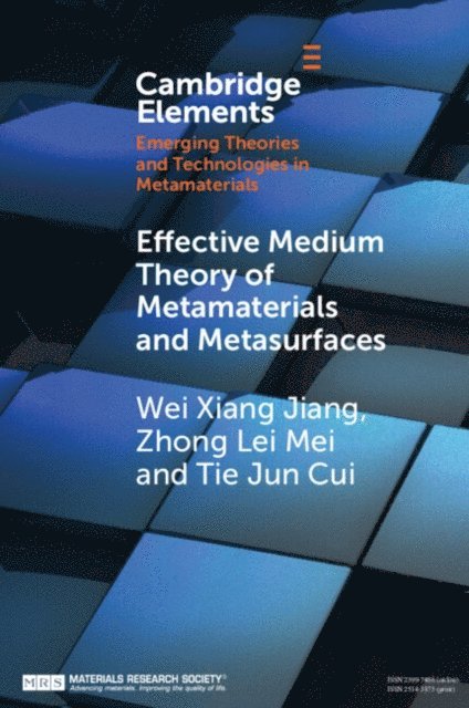 Tie Jun Cui, Zhong Lei Mei, Wei Xiang Jiang - Effective Medium Theory of Metamaterials and Metasurfaces, E-bok