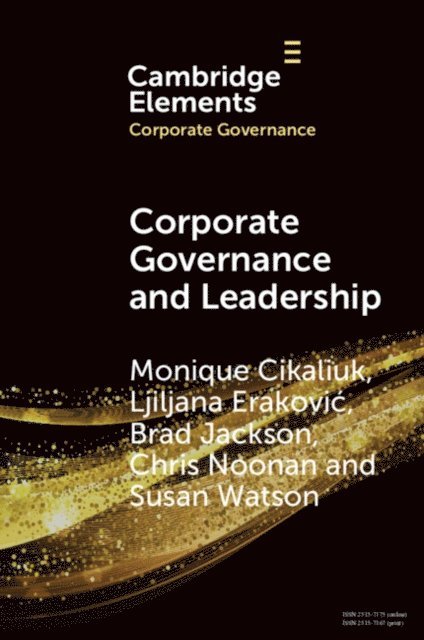 Susan Watson, Chris Noonan, Brad Jackson, Ljiljana Erakovic, Monique Cikaliuk - Corporate Governance and Leadership, E-bok