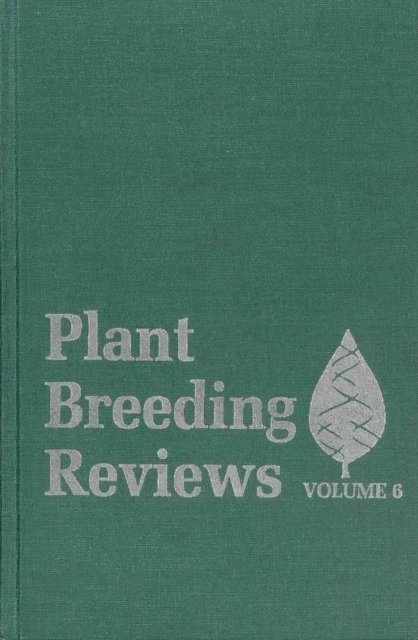 Jules Janick - Plant Breeding Reviews, Volume 6, E-bok