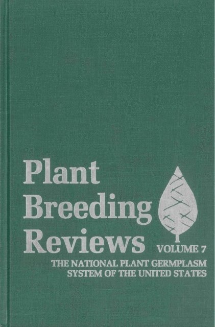 Jules Janick - Plant Breeding Reviews, Volume 7, E-bok