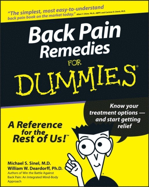 William W. Deardorff, Michael S. Sinel - Back Pain Remedies For Dummies, E-bok