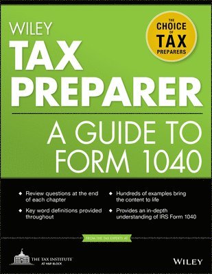The Tax Institute at H&R Block - Wiley Tax Preparer, Häftad