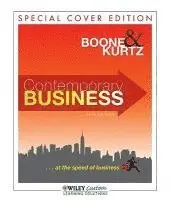 Louis E Boone, David L Kurtz - Contemporary Business, Special Cover Edition. Tillgänglighet: Tillfälligt slut