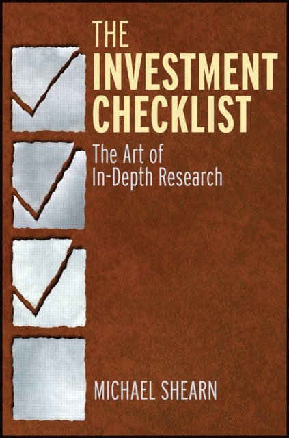 Michael Shearn - Investment Checklist, E-bok