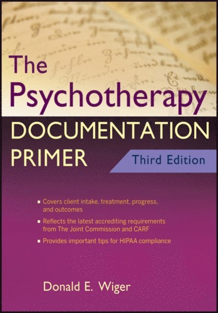 Donald E. Wiger - Psychotherapy Documentation Primer, E-bok