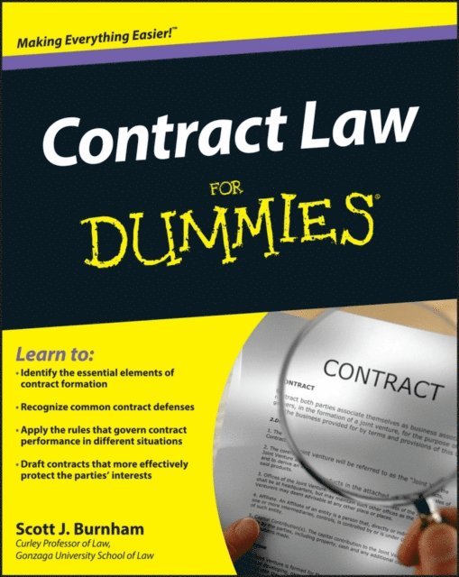 Scott J. Burnham - Contract Law For Dummies, E-bok