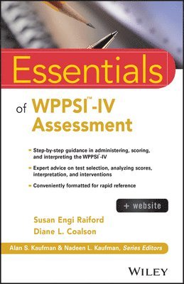 Essentials of WPPSI-IV Assessment av Susan Engi Raiford, Diane L Coalson, Diane L Coalson