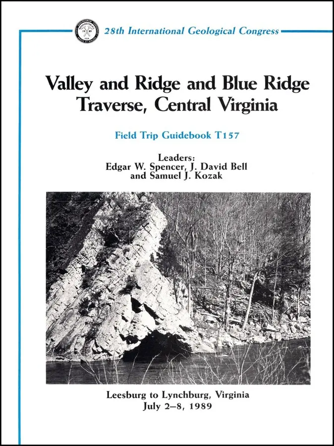 Spencer - Valley and Ridge and Blue Ridge Traverse, Central Virginia, Leesburg to Lynchburg, Virginia, July 2–8, 1989, Field Trip Guidebook T157. Tillgänglighet: Tillfälligt slut