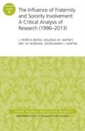 The Influence of Fraternity and Sorority Involvement: A Critical Analysis of Research (1996 - 2013)