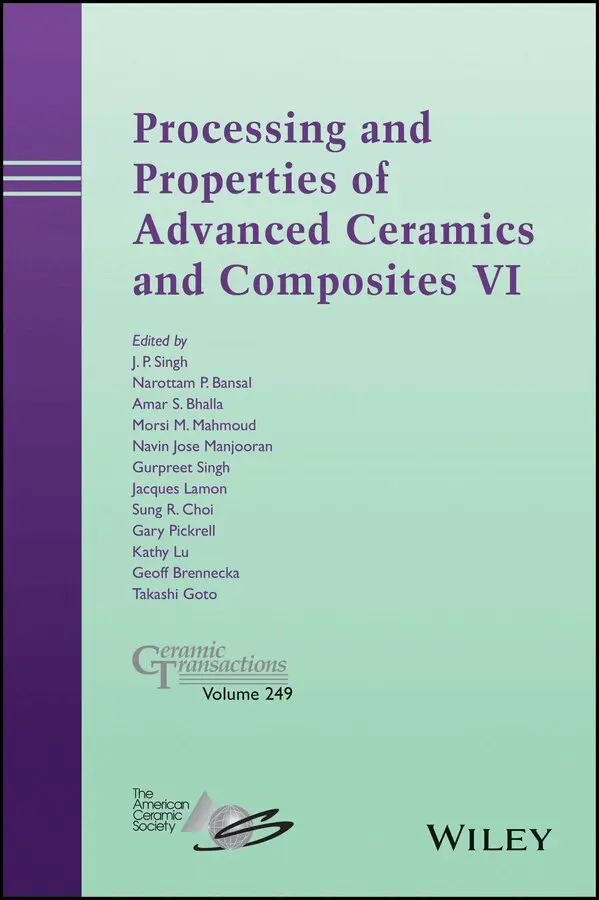 JP Singh - Processing and Properties of Advanced Ceramics and Composites VI – Ceramic Transactions, Volume 249. Tillgänglighet: Tillfälligt slut