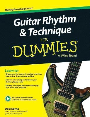 Guitar Rhythm and Techniques For Dummies, Book + Online Video and Audio Instruction av Desi Serna