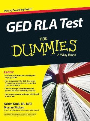 Achim K. Krull, Murray Shukyn - GED RLA For Dummies, Häftad