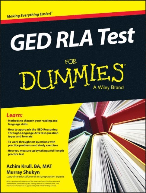 Murray Shukyn, Achim K. Krull - GED RLA For Dummies, E-bok