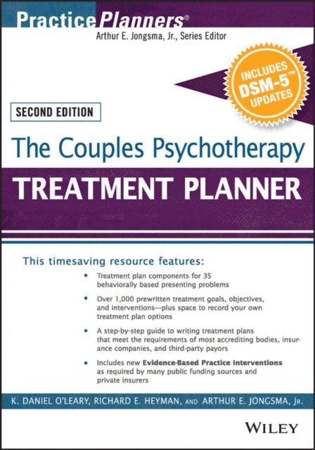 David J. Berghuis, Richard E. Heyman, K. Daniel O'Leary - Couples Psychotherapy Treatment Planner, with DSM-5 Updates, E-bok