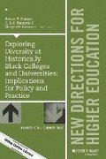 Exploring Diversity at Historically Black Colleges and Universities: Implications for Policy and Practice