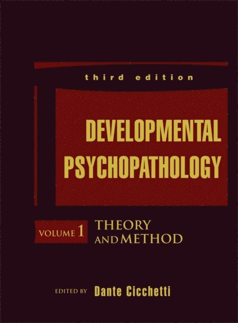 Dante Cicchetti - Developmental Psychopathology, Theory and Method, E-bok