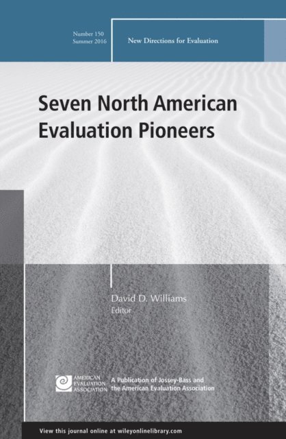 David D. Williams - Seven North American Evaluation Pioneers, E-bok. Tillgänglighet: Lägg i varukorg