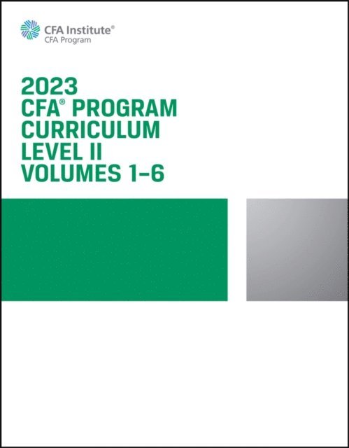 CFA Institute - 2023 CFA Program Curriculum Level II Box Set, E-bok