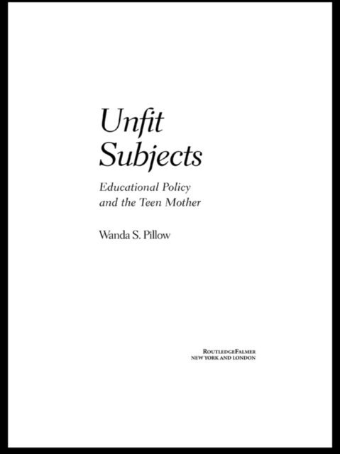 Wanda S. Pillow - Unfit Subjects, E-bok. Tillgänglighet: Lägg i varukorg