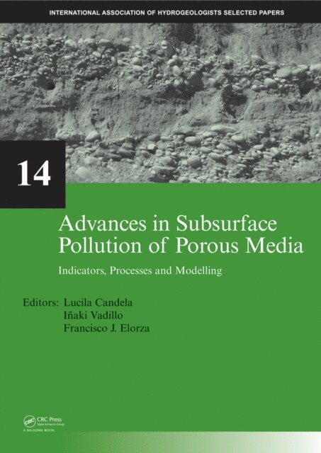 Francisco Javier Elorza, Inaki Vadillo, Lucila Candela - Advances in Subsurface Pollution of Porous Media - Indicators, Processes and Modelling, E-bok