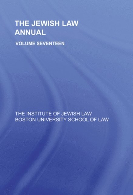 Berachyahu Lifshitz - Jewish Law Annual Volume 17, E-bok