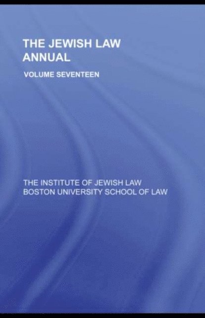 Berachyahu Lifshitz - Jewish Law Annual Volume 17, E-bok