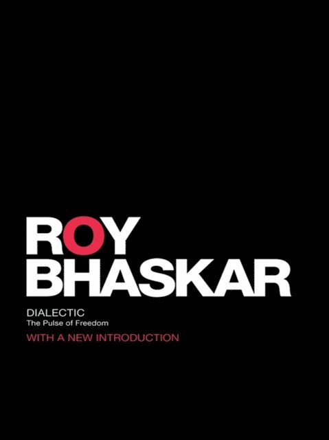 Roy Bhaskar - Dialectic, E-bok