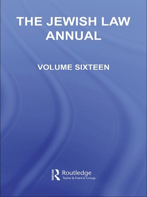Berachyahu Lifshitz - Jewish Law Annual Volume 16, E-bok