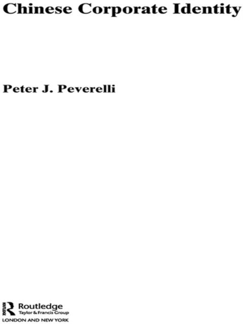 Peter Peverelli - Chinese Corporate Identity, E-bok