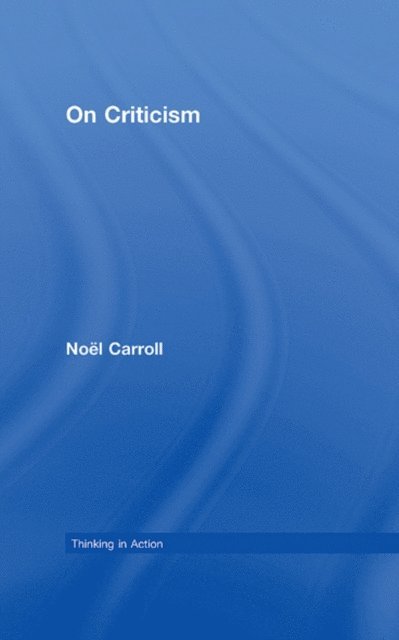 Noel Carroll - On Criticism, E-bok