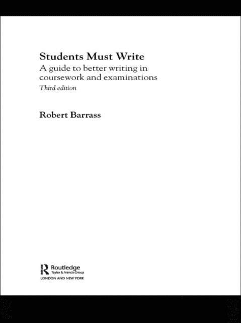 Robert Barrass - Students Must Write, E-bok. Tillgänglighet: Lägg i varukorg