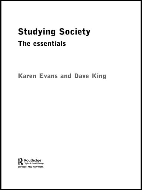 Dave King, Karen Evans - Studying Society, E-bok