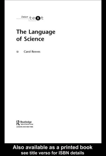 Carol Reeves - Language of Science, E-bok