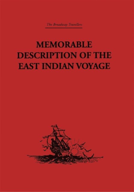 Willem Ysbrantsz Bontekoe - Memorable Description of the East Indian Voyage, E-bok