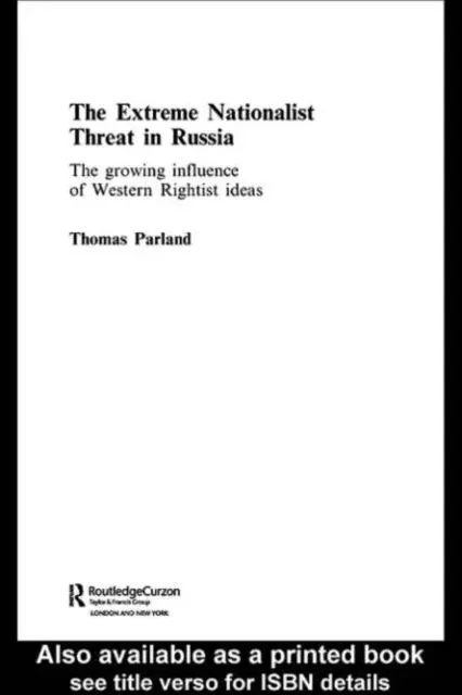 Thomas Parland - Extreme Nationalist Threat in Russia, E-bok. Tillgänglighet: Lägg i varukorg