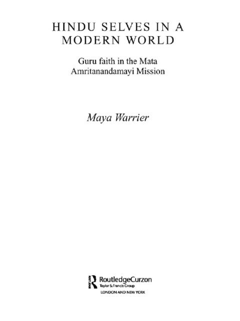 Maya Warrier - Hindu Selves in a Modern World, E-bok