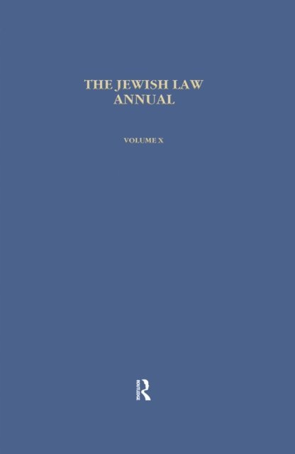 Bernard S Jackson - Jewish Law Annual (Vol 10), E-bok
