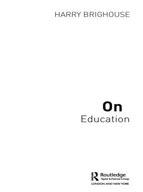 Harry Brighouse - On Education, E-bok